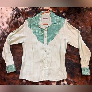 Vintage Panhandle Slim Western Rodeo Pearl Snap